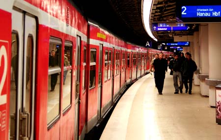 U Bahn in Frankfurt